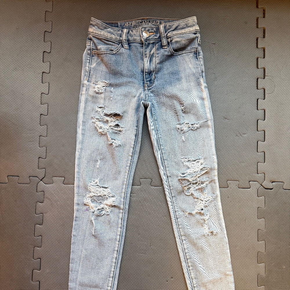American Eagle Skinny Ripped Jeans